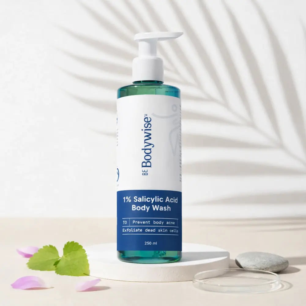 Be Bodywise Salicylic Acid Body Wash 250ml for Body Acne Strawberry Skin Be Bodywise