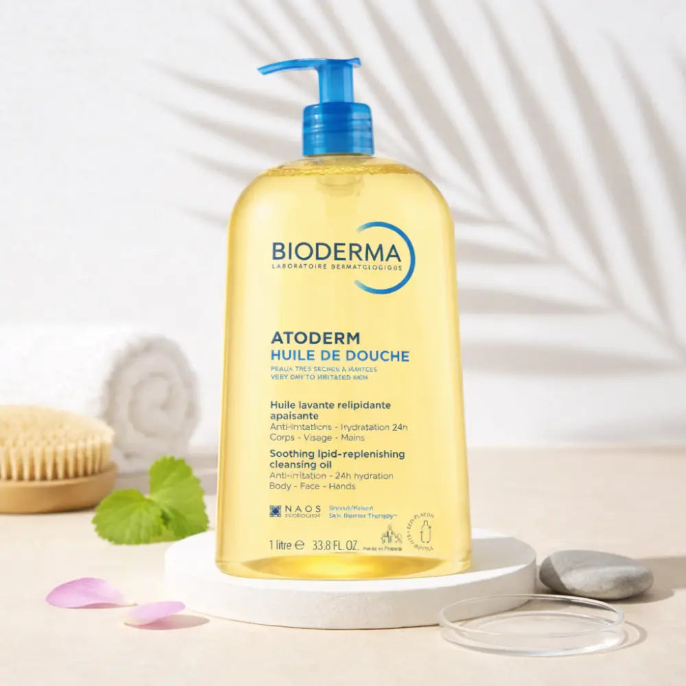 Bioderma Atoderm Cleansing Oil For Sensitive Dry Atopic Skin Liter Bioderma