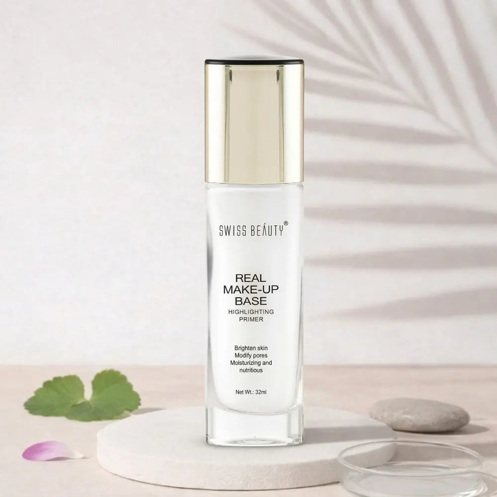 Swiss Beauty Highlighting Primer Pink Tint Hydrating Poreless Makeup Base SWISS BEAUTY