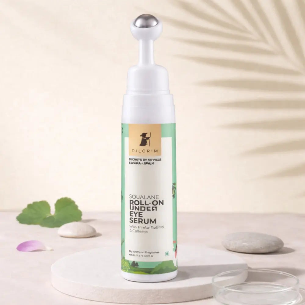 Pilgrim Squalane Roller Eye Cream Dark Circles Wrinkles Puffy Eyes Pilgrim