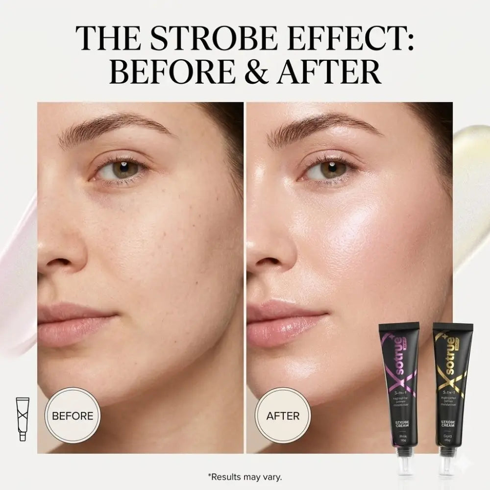Sotrue Strobe Cream Combo Gold Pink Primer Highlighter Moisturizer Glow SOTRUE