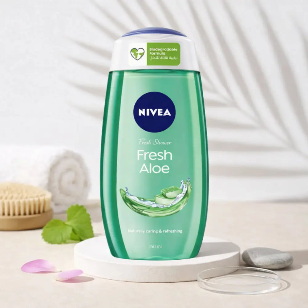 NIVEA Fresh Aloe Shower Gel Body Wash Natural Scent 250ml NIVEA
